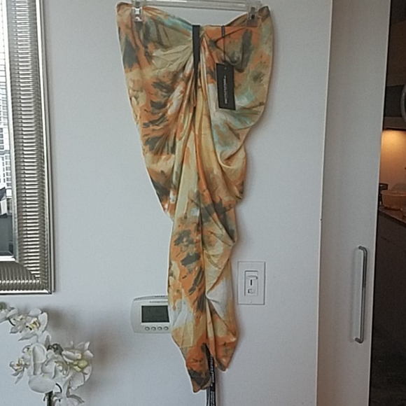 PLT Orange Tie Dyed Skirt - Picture 9 of 10